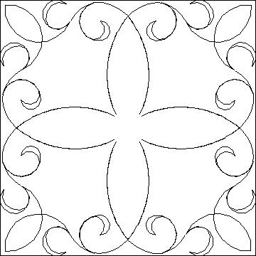 (image for) 4 Point Flower and Frame-L01635* - Click Image to Close